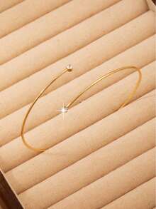 1 件时尚金属臂袖手链，独特的海滩度假臂饰 - 金色2 - 查看 3