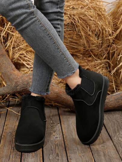 Nuovi stivali da neve imbottiti e caldi per l'inverno, adatti per donne e studenti, con suola spessa, moda versatile, casual e antiscivolo