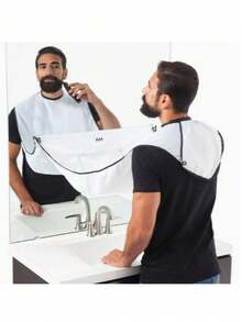 Wysokiej jakości, szczelny fartuch do golenia dla mężczyzn – precyzyjnie przycinający zarost na poziomie barbera z regulowanym paskiem, stylowy i elegancki design (wybór profesjonalnej jakości) - Wielokolorowe - Zobacz 6