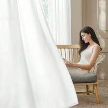 2D Flat, 2-Piece Festive Christmas Decor Window Curtains, Digital Print With Beige & Brown Wave Design, Christmas Window Curtain Gift For Bedroom, Living Room, Office, Night Curtain Suitable For General Festivities And Winter Holiday Parties, Perfect For Living Room, Kitchen, Bedroom, And Holiday Winter Decor, Outdoor Christmas Decorations, Rod Pocket Design, Fade-Resistant, Xmas Artistic Style - 彩色 - 查看 7