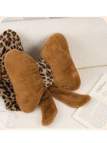 3/1 pièce Coussins décoratifs à fleurs/papillons en couleur marron/unie, coussin décoratif doux et mignon avec nœud papillon, convient pour le lit, le canapé et la chambre, coussin décoratif indispensable pour l'automne/l'hiver, cadeau d'anniversaire, cadeau parfait pour la famille et les amis pour les mariages, coussin décoratif en flanelle, ornements