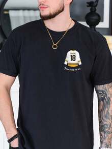 Just Tap It In Unisex T-Shirt, Just Tap It In, Adam Sandler, Gilmore, Happy, - 黑色 - 查看 1