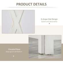 HOMCOM 3 Panel Room Divider, 5.6 Ft Folding Privacy Screen, Freestanding Wooden Wall Partition For Bedroom, Office, White