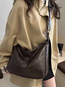 Large Capacity One Shoulder Messenger Bag, Commuter Bag, Shopping Bag, Vacation Bag For Women