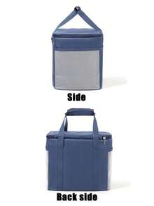 1pc Cartoon Car Pattern Insulated Lunch Bag, Large Capacity Lunch Box Tote Bag, Aluminum Foil Lining, Suitable For Work Commute - 28*24*21CM - View 11