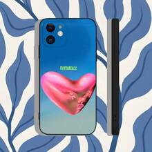 Funda de teléfono con diseño de Fontaines DC Romance compatible con modelos 16, 15, 14, 13, 12, 11, Pro, Max, Plus, X, XS, XR, SE, 8, 7, Mini, funda de silicona suave en color negro compatible con modelos 17, 17 Pro y 17 Pro Max - Z4 - Ver 4
