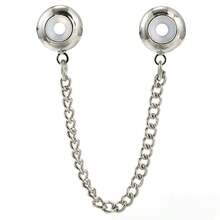 1pc Fashionable Personalized Silver, Gold, Rose Gold Multi-Element Heart Charm, Suitable For DIY Bracelet, Bangle, Anklet, Safety Chain Pendant - Chain - View 14