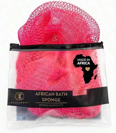 African Exfoliating Net Sponge, Ethically Sourced From Nigeria Bath Sponge Smooth Skin Bath Sponge Shower
