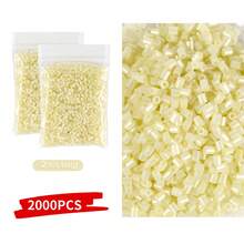 2000 piezas Súper paquete grande de cuentas - Cuentas pequeñas de 2.6 mm, adecuadas para manualidades DIY, cumpleaños, San Valentín, Halloween, decoraciones de fiesta - Compatibles con Perler, cuentas de fusión, hacer slime - Cuentas a granel para manualidades DIY, regalos de fiesta de cumpleaños, proyectos escolares - Cuentas para hacer joyería, materiales para hacer pulseras, kit para hacer pulseras, suministros para hacer joyería, cuentas para hacer pulseras, accesorios para hacer joyería