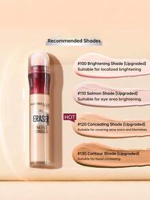 Maybelline 美宝莲遮瑕橡皮擦遮瑕棒斑点修正液，适用于面部瑕疵、黑眼圈、痘印 - 100號色 6ML - 查看 5