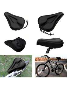 QICHEN Cojín para Asiento de Bicicleta,Funda para Asiento de Bicicleta Acolchada,Cojines cómodos para Hombres y Mujeres - 1 - Ver 5