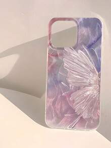 1pc Fashionable New Butterfly Aesthetic Pattern Waterproof Anti-Fingerprint Anti-Scratch Transparent IMD Soft Glossy Smooth Phone Case Compatible With Iphone 11/12/13/14/15/16/16 Plus/16 Pro/16 Pro Max/17/17 Air/17 Pro/17 Pro Max