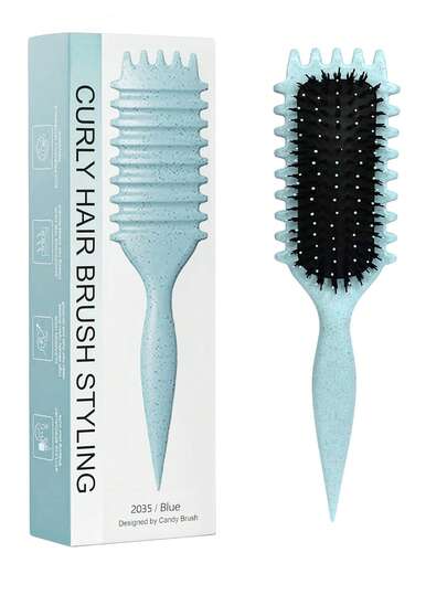 2035-brushes Curl Defining Brush, Curly Hair Brush, Brush For Curly Hair, For Combing And Shaping Men's And Women's Curls To Reduce Pulling