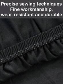 2pcs Stretch Jacquard Knit Dining Chair Covers, Machine Washable, Pet Friendly, Removable Chair Protector Slipcovers For Kitchen, Hotel, Restaurant - Black - View 8