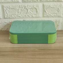 1pc Creative Minimalist Solid Color Stripe Insulated Bento Box, Square Shape With PP Cutlery Set, Multi-Color Options, High-Quality Leak-Proof Design, For Work, Daycare, School And Travel Food Storage Container To Keep Sandwiches, Fruits, Snacks And Salads Fresh - Multicolor - View 15