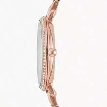 Women's Quartz Stainless Steel Three-Hand Watch Stainless Steel Case/Glass ES3546/ES3547/ES3631/ES3632 - Rose Gold + Diamond - View 2