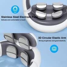 EZIFY Neck Massager - Deep Cervical Massage/Posture Enhancement Support/Portable And Easy To Use, Portable Neck Massager, The Perfect Gift For Men And Women - Máy massage cổ H99 - Trắng - Xem 9