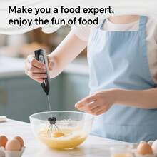 三速USB充电式电动奶泡器,配备2个可选奶泡头(奶泡器和打蛋器)| 强劲手持式饮品搅拌器,秒速打出绵密奶泡,适用于咖啡、卡布奇诺、巧克力等,304不锈钢静音便携迷你搅拌器 | 居家咖啡师的完美礼物,500mAh电池 - 多色熱賣款 - 查看 10