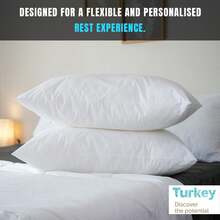 CAQQA Ultra Soft Pillow Set Of 2 (50x75 Cm) – Washable, Color Options, Decorative & Premium Quality For Home & Hotel - White - View 5