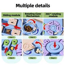 Supet 1pc Slow Feeder Interactive Puzzle Toy - Interactive Puzzle Toy For Intelligence Training And Brain Stimulation - Anti-Choke Slow Feeder Bowl, Suitable For Puppies And Adult Dogs, Multifunctional Hidden Treat And Food Dispenser, Durable Plastic Slow Feeder Bowl, (Dog & Cat Toy) - Multicolor - View 4
