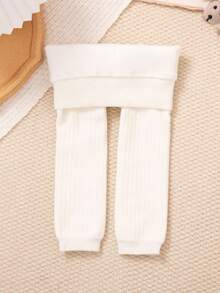 1 件儿童百搭保暖内衬紧身裤，百搭冬季保暖打底裤，适合男婴和女婴 - 彩色 - 查看 4