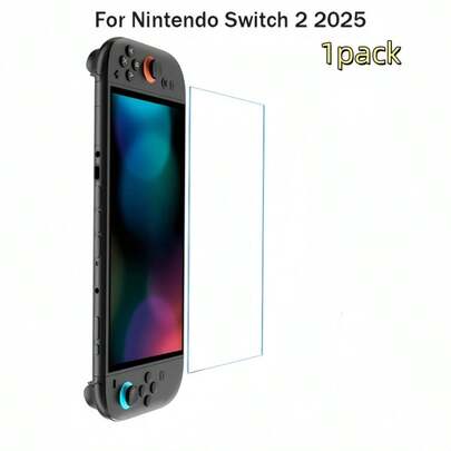 1pc Screen Protector For Nintendo Switch 2 (2025 Release) - 9H Tempered Glass Film, Scratch-Resistant, High Definition, Anti-Fingerprint