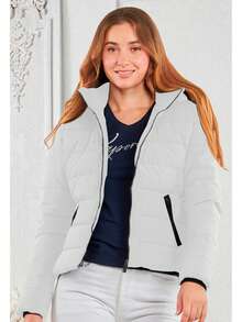 Women Winter Coats - 白色 - 查看 1