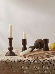 1 pièce Bougeoir en cuivre de style européen vintage - Décoration de bougeoir de bureau élégante pour la chambre, le salon, le mariage et les dîners aux chandelles