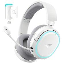 Picun G2 2.4GHz Wireless Over-Ear Game Headphone, 2.4GHZ Wireless Game Headset, Ultra-Low Latency Mode, Noise-Proof 5.3 Headset With Microphone, Hi-Res Audio, Wireless V5.4 For Fast & Stable Connection, 100Hrs Long Battery Time