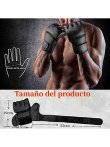 Bebeay Guantes de Box para Hombres y Mujeres, Guantes de para Boxeo, Boxing Gloves para Adulto, Adecuados Artes Marciales Mixtas, Muay Thai, Bolsa Pesada Entrenamiento, Kickboxing,, 12oz - Negro -1 - Ver 5