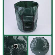 1pc 10 Gallon Fabric Raised Garden Bed Planter Bag, Durable Thick Vegetable Grow Bags For Strawberry, Potato, Tomato, Carrot With Window And Handle (7 Gallon And 10 Gallon Available) - Multicolor - View 11