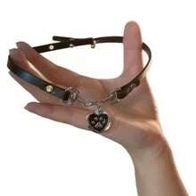 1pc Y2k Sweet Cool Spice Wind Cat Claw Love Pendant Artificial Collar Collar Chain Female Choker Necklace Personality Choker - 黑色 - 查看 3
