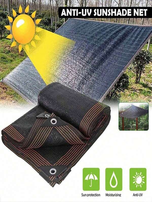 1pc Premium PVC Outdoor Sunshade Sail - 90% UV Protection, Windproof,Multiple Sizes To Choose From Easy-To-Install For Balcony, Patio, Garden Gazebo - Airy, Weather-Resistant Fabric [Durable Sunshade] Durable Brown Sunshade Net | High-Temperature, Anti-Aging