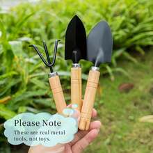 AUNMAS Kit de Pala de Pala, Kit de Herramientas de jardinería Profesional con Palas de rastrillo de jardín para Maceta para trasplante - 1 - Ver 9