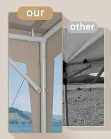 7'x7' /10'x10' Commercial Canopy Tent - Heavy Duty Waterproof Oxford Fabric Party Tent for Weddings, Markets, BBQ & Outdoor Events - 7' x 7' - Ver 4