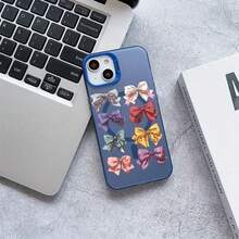 Funda para teléfono con lazo mate colorido, variedad de colores, alta calidad, acrílico esmerilado, PC magnético rígido, compatible con 15 PRO, 16 PRO, 14 PLUS, 13 RRO, 12, 11 PRO, XS, X, XR, elegante, unisex (SHJJ5D02586). - Negro - Ver 4