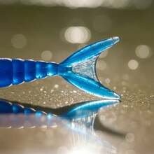 Isca artificial Pesca Soft Lopes Xtreme Move 9 cm 3 Unidades Tucunaré Traíra Robalo Dourado - Azul Perola - Visão 4