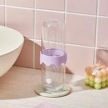 1 Portable Travel Toothbrush Storage Box - Portable Plastic Toothpaste Cup, Mouthwash Cup With Lid, Toothpaste, Toothbrush Storage Box, Essential Mouthwash Cup For Travel, Bathroom Mouthwash Cup, Portable Hygiene Solution, Suitable For Business Travel And Vacation, Suitable For 4 Seasons - Multicolor - View 8