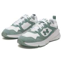 Under Armour Lekkie, casualowe buty unisex, wygodne, oddychające trampki do noszenia w pomieszczeniach i na zewnątrz oraz na wędrówki - Zielono-biały - Zobacz 4