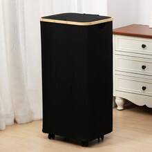 1pc Panier A Linge,Large Laundry Basket With Lid, 100L Tall Laundry Organizer Basket, Foldable Dirty Clothes Hamper With Handles, Collapsible Laundry Hamper, Waterproof Removable Bag For Bedroom Decor, Room Decor, Decorations, Decorations, Decor, Storage, Organizer Dress Pants Shoes Jeans Boots Skirtlaundry Hamper,Washing Basketbathroom Organizer,Basket,Storage Basket,Foldable Laundry Basket - Bamboo - View 19