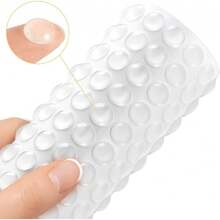 200 piezas de topes para puertas de gabinete, topes de silicona redondos transparentes de 0.4 pulgadas con adhesivo para puertas de gabinetes y cajones, puntos de goma, almohadillas para muebles