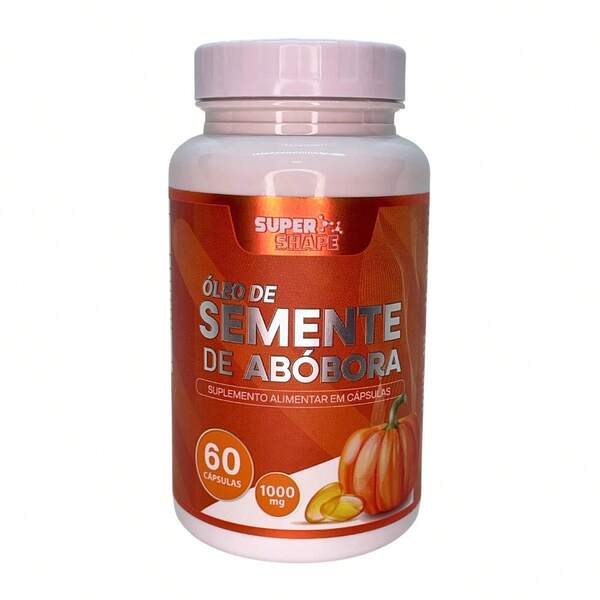 Óleo de Semente Abóbora Concentrado Puro Prensado a Frio 60 Cápsulas 1000 mg