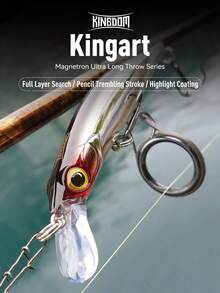 Kingdom Kingart Sinking Minnow Fishing Lures 6g 9g 14g 18.6g Jerkbaits With Center Of Gravity Transfer System Wobblers Hard Baits For Freshwater And Saltwater Sea Bass - Multicolor - View 2