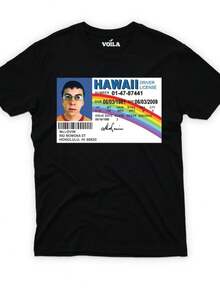 Mclovin From  T-Shirt For Men, McLovin Drivers Women V Neck Shirt, McLovin Shirt For Kids, U - 黑色 - 查看 1