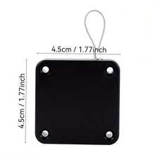 2 Piece Black Door Closer, No Drill Installation, Convenient, Simple, Easy To Use, Sturdy Design, Minimalist Style, Suitable For Home Study, Bedroom - Black - View 4