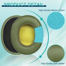 Replacement Ear Pads For Crusher Wireless/Evo/Hesh ANC/EVO/Crusher ANC, Headphones Ear Cushions Covers For  Venue Wireless Headset Accessories Ear Cups Repair Parts (Khaki) - màu xanh lá - Xem 3