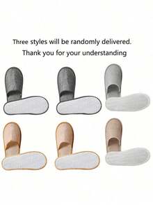 20pcs/10pcs/2pcs(2pcs/Pair) Disposable Slippers For Hotels, Non Slip Slippers For Bathrooms, And Thick Disposable Slippers For Household Guests