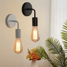 现代北欧壁灯，E27灯座 - 适用于装饰客厅、卧室、餐厅和走廊（不含灯泡），也可用于玄关、入口处。