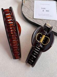 1pc/3pcs Set Minimalist Semi-Circle Hair Clips, Women Fashion Hair Claws, Elegant Hair Accessories Suitable For Buns, Hair Clips, Hair Pins, Hair Claws, Hair Claw Clips - Multicolor - View 7