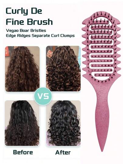 Curl Defining Brush For Curly Hair, 2026 New Vented Detangling Brush For Wet, Curl Styling Brush For Women, Less Pulling, Defines & Shapes, Great Gift For Curly Hair Women,Hair Brush,Slick Back Brush,Styling Brush,Curly Hair Brush,Edge Brush,Hair Comb,Brush Hair,Hair Brush Set,Comb Hair,Comb For Curls,Detangling Brush,Hair Brush For Women,Hair,Travel,Hair Products,Hair Tools,Hair Stuff,Barber,Barber Accessories,Barbershop,Hairdressing Equipment